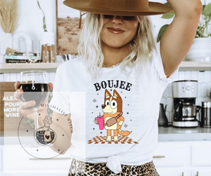 Boujee Mom T-Shirt | Momma Heeler with 40oz Tumbler | Trendy and Fun Tee