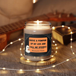 Funny Halloween Saying Scented Candles, 9oz - Spooky Home Decor, Pumpkin Spice Candle, Fall Gift, Witchy Candle, Halloween Decorations,