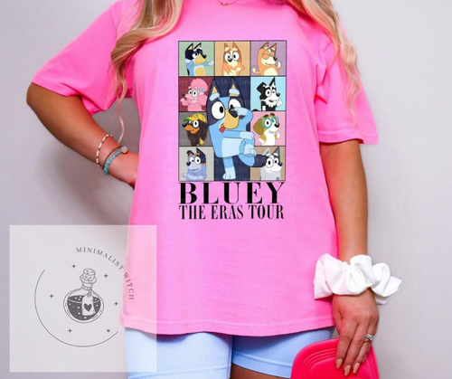 Taylor Swift Eras Tour Inspired Bluey T-Shirt- Swifte Fan Apparel