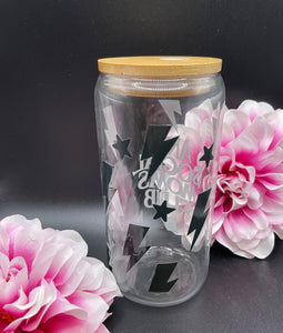 Anti Social Moms Club 16oz Glass Tumbler