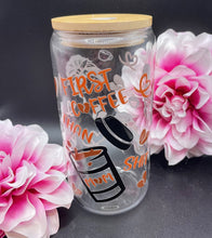 Load image into Gallery viewer, Mom Sh*t 16oz Glass Tumbler